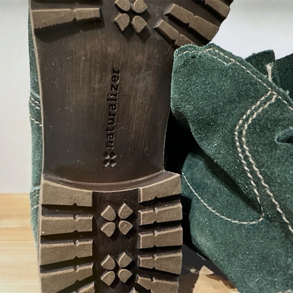 Naturalizer Endellion Suede Ankle Boots Women’s Size 7 Forest Green - Picture 3 of 6